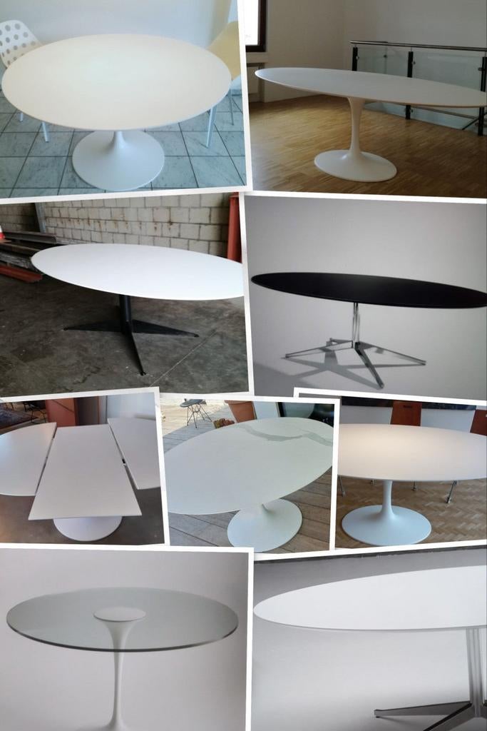 tables 90 x 180 à 320 x 160 chaises tulipe eero sarinen, Enlèvement ou Envoi, Bois