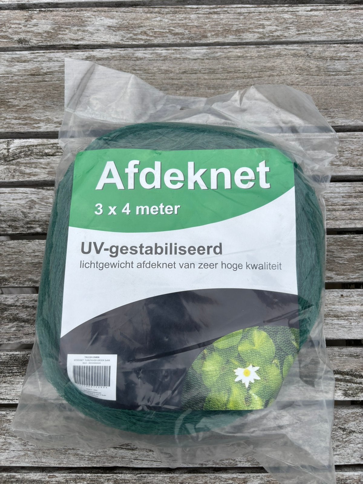 Afdeknet 3x4 meter, Ophalen, Nieuw