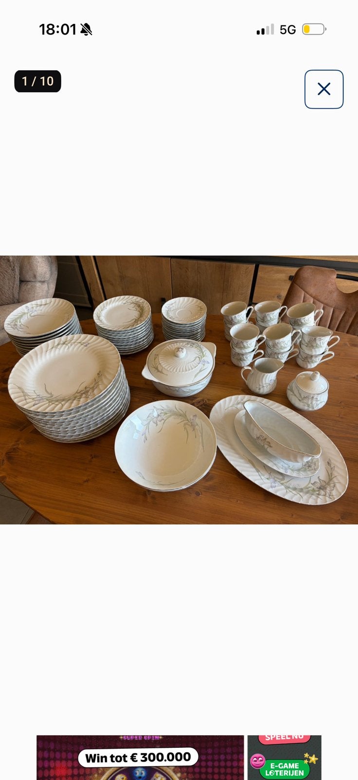 Servies, Ophalen