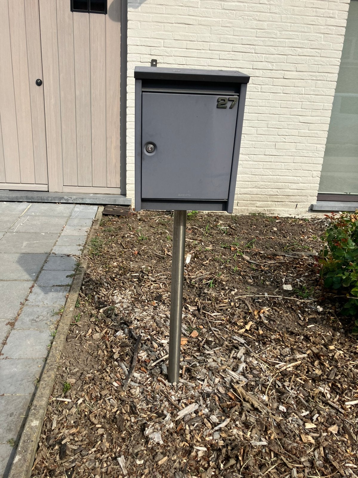 Brievenbus, Tuin en Terras, Brievenbussen, Ophalen, Zo goed als nieuw, Inox