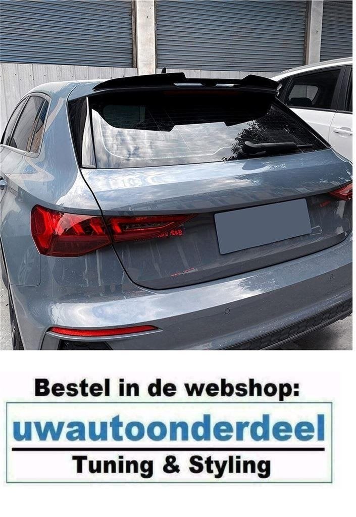 Dakspoiler Extention Carbon look Geschikt Voor Audi A3 S3 8Y, Envoi
