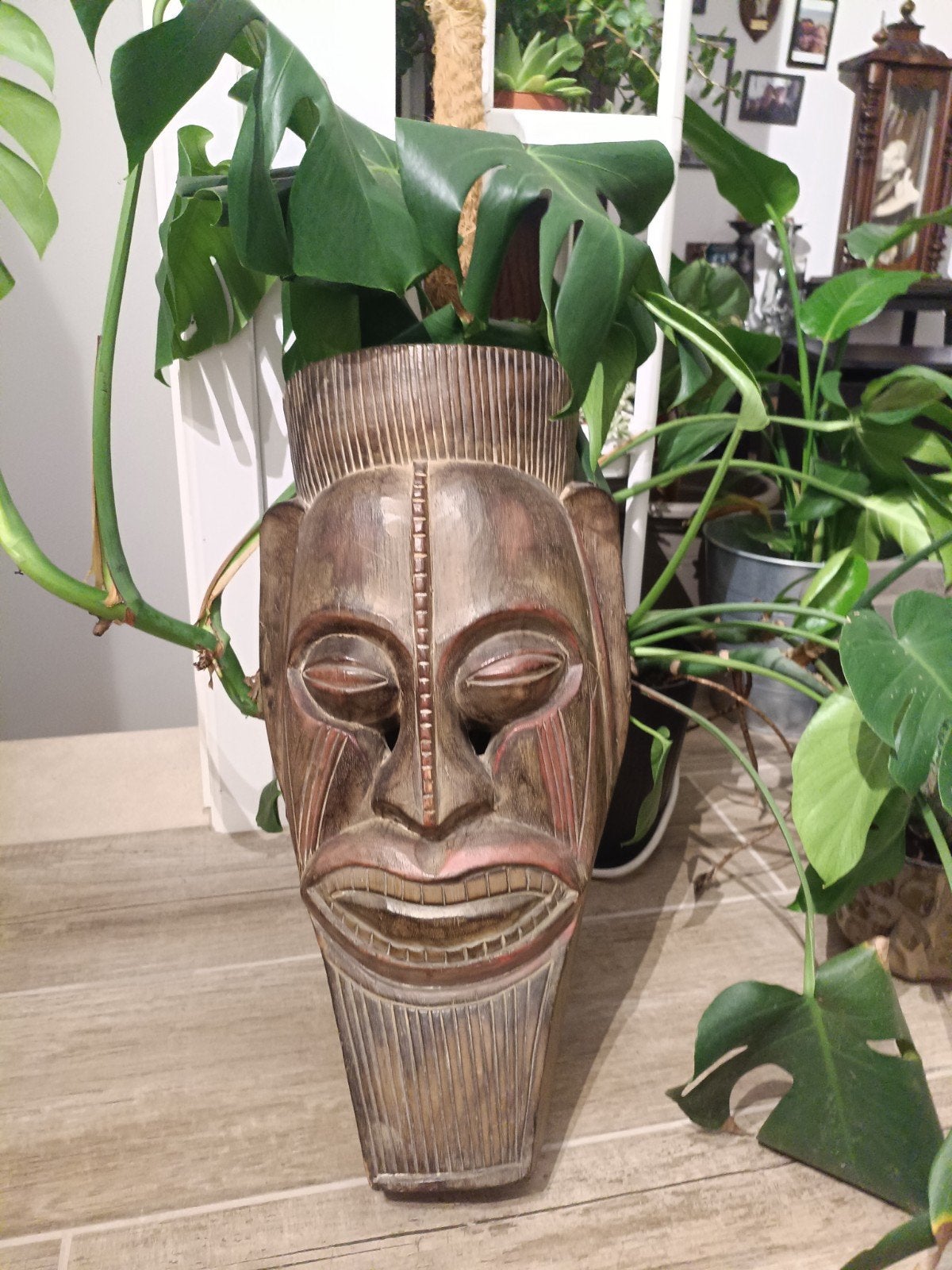 Afrikaans Masker, Bruin, Afrika, Masker, 60 cm