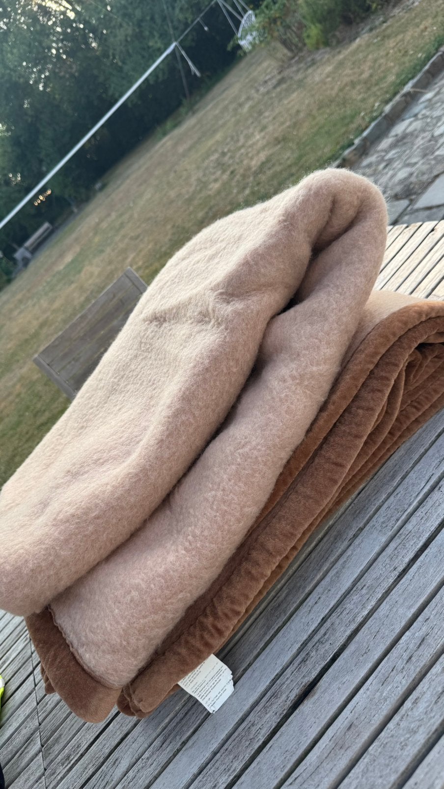 Couverture woolmark 240x240 neuve, Enlèvement, Comme neuf, Laine