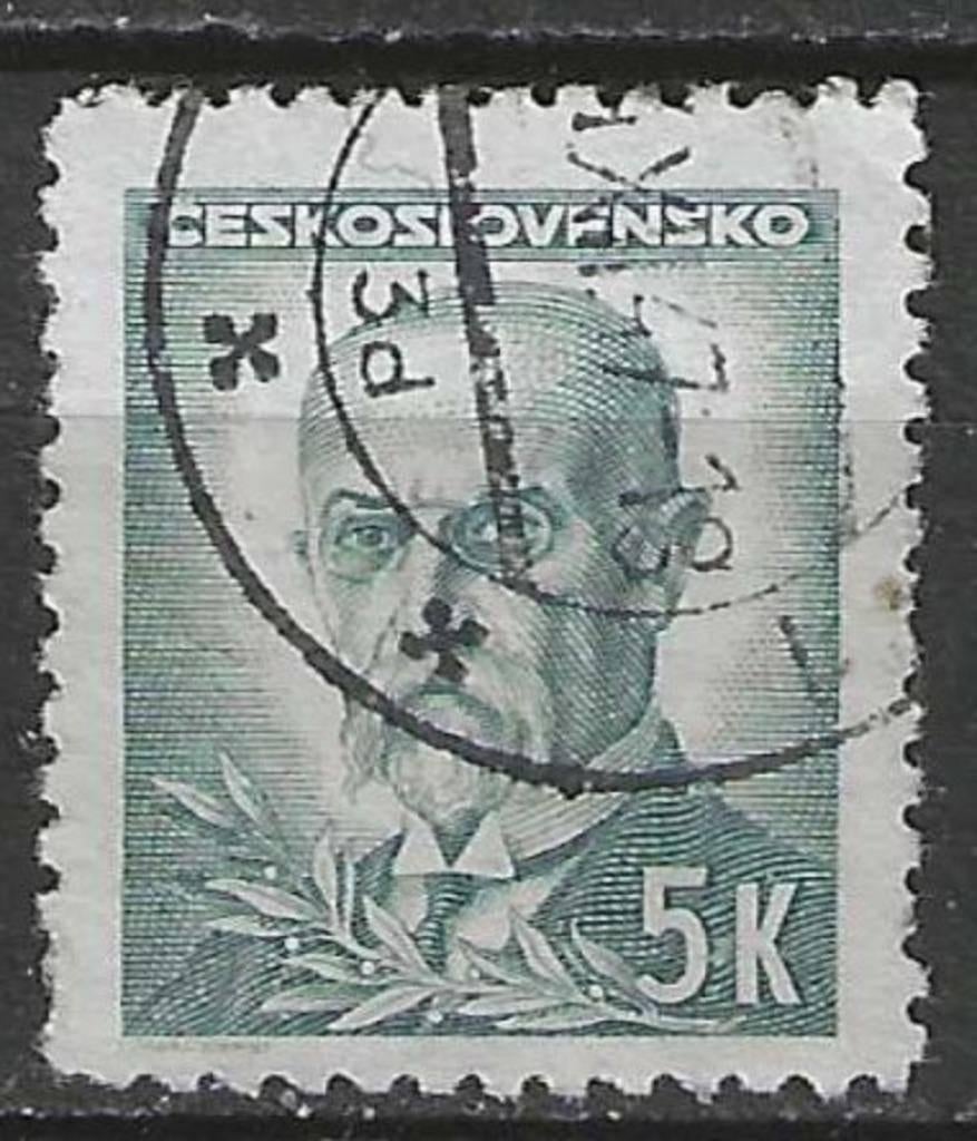 Tsjechoslowakije 1945/1947 - Yvert 413 - Tomas Masaryk  (ST), Verzenden, Gestempeld