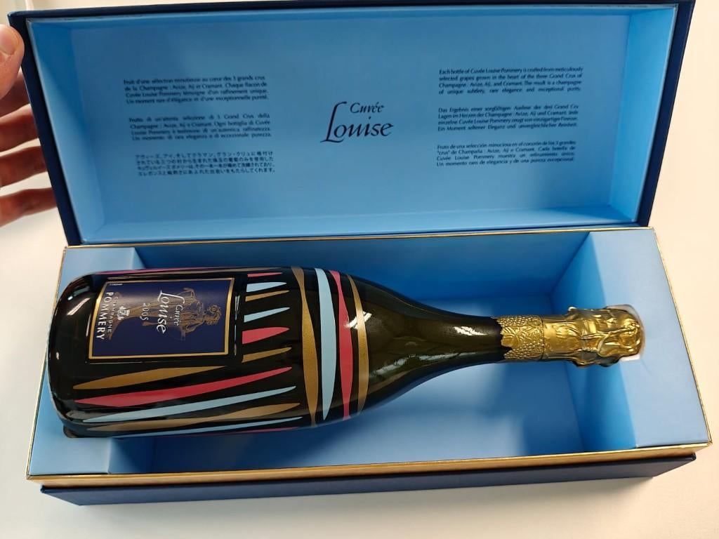 Champagne Pommery Louise Brut Millésime 2005 75cl + GIFTBOX, Collections, Vins, Neuf, Champagne, France, Pleine, Enlèvement ou Envoi