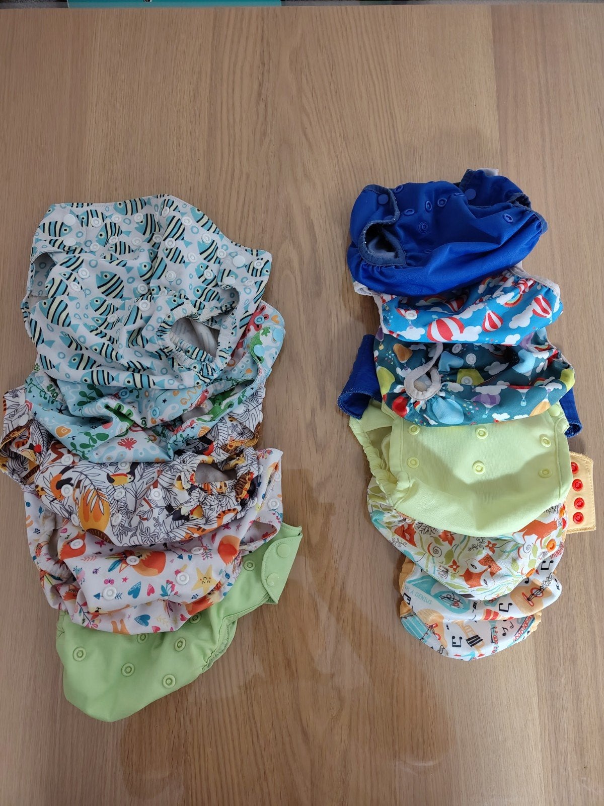 Pakket herbruikbare luiers, Kinderen en Baby's, Babykleding | Overige, Ophalen of Verzenden, Gebruikt, Blümchen, Jongetje of Meisje