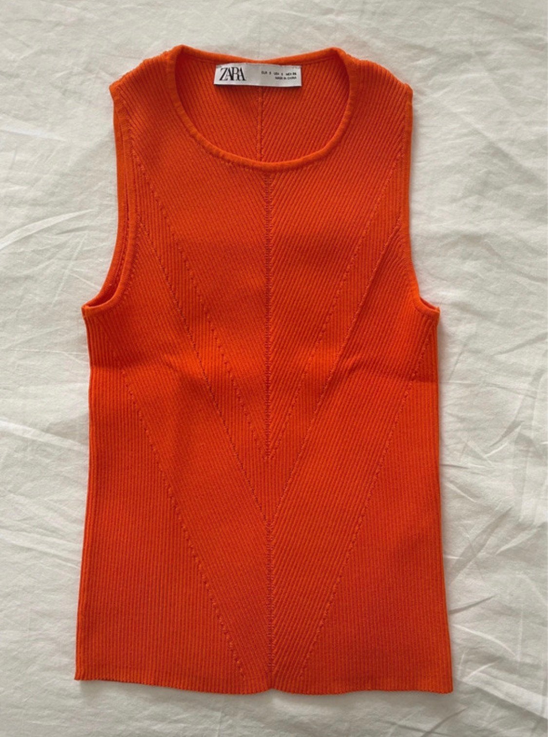 Oranje top Zara, Kleding | Dames, Ophalen, Oranje, Zo goed als nieuw, Maat 36 (S)