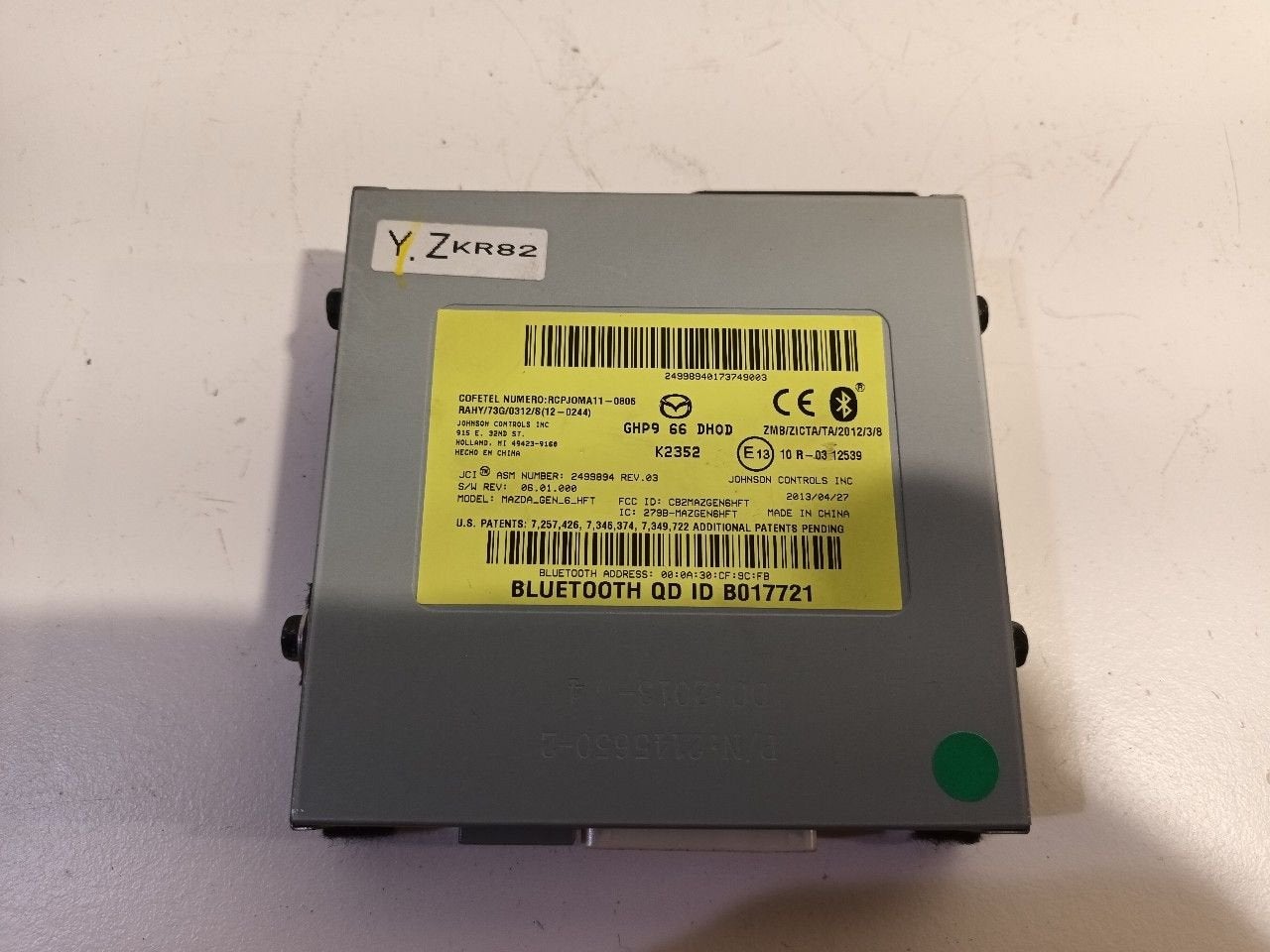 Bluetooth control module Mazda CX-5, Auto diversen, Ophalen of Verzenden, Van der Ven Autorecycling B.V., Onderdelen@venauto.nl