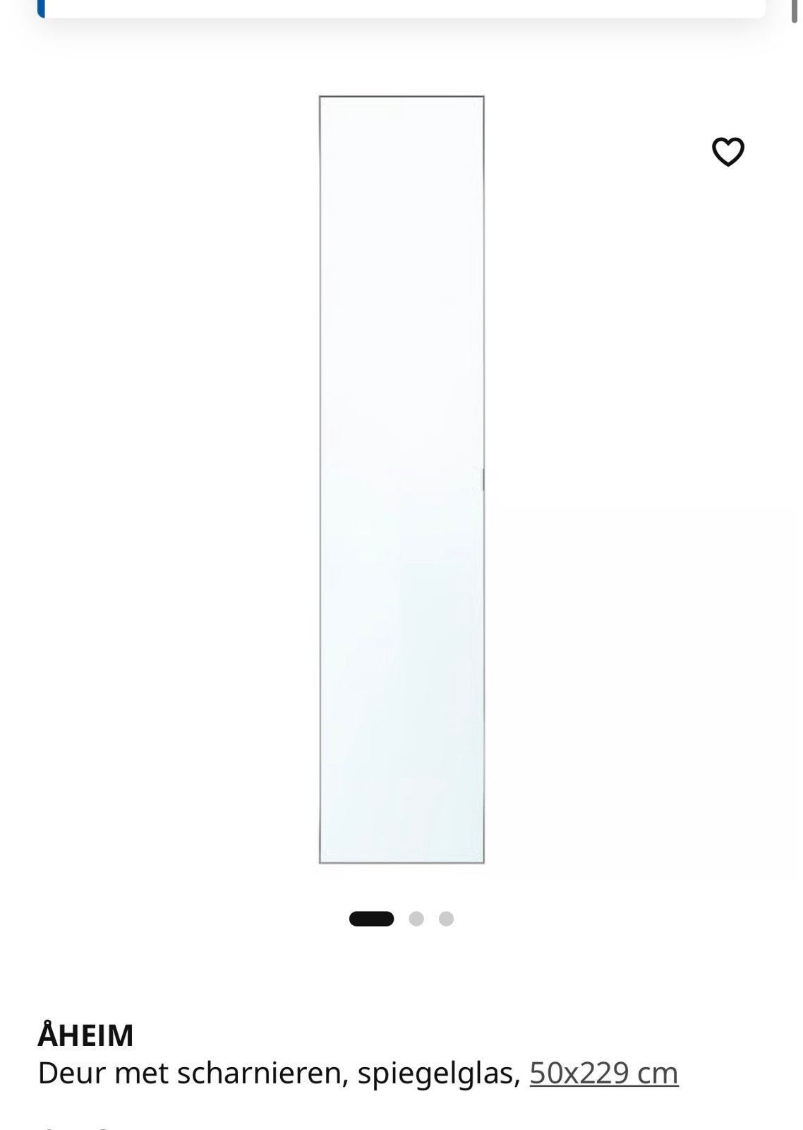 Ikea PAX spiegeldeur 5stuks voor kast van 236cm, Huis en Inrichting, Ophalen, Zo goed als nieuw