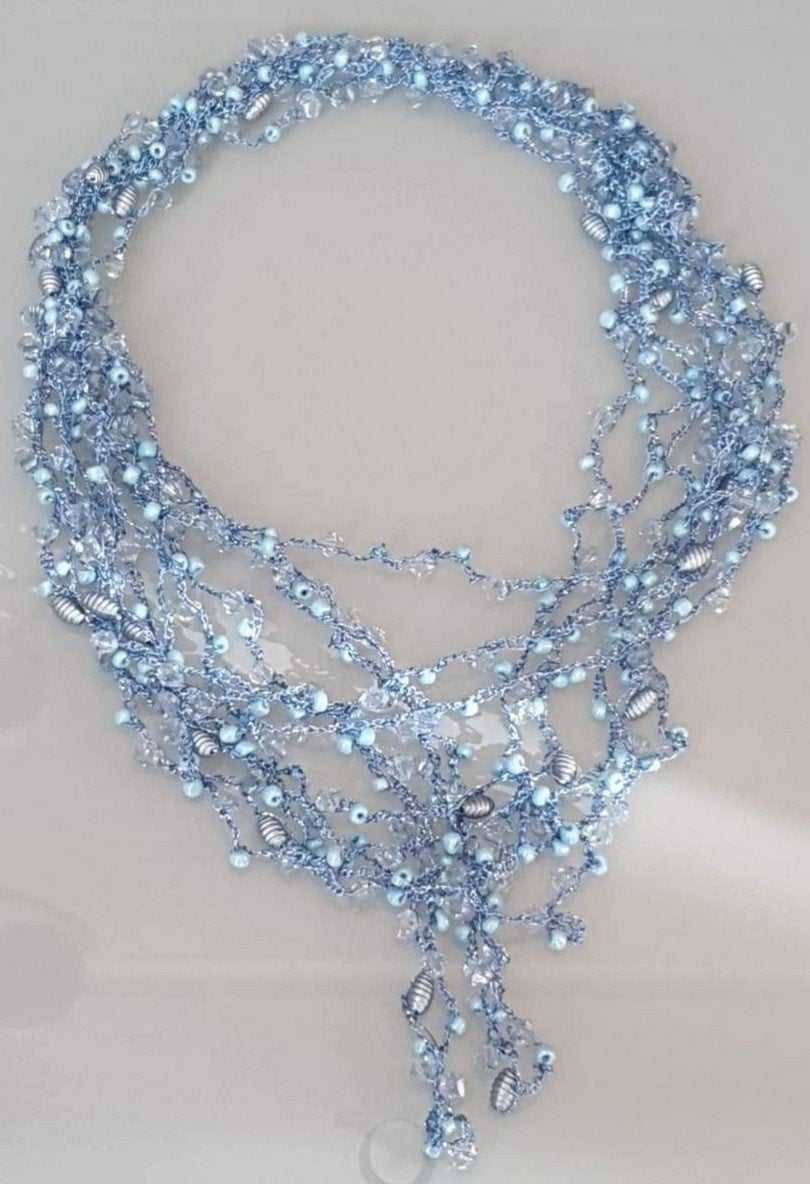 Très beau collier en perles anciennes, Envoi, Neuf