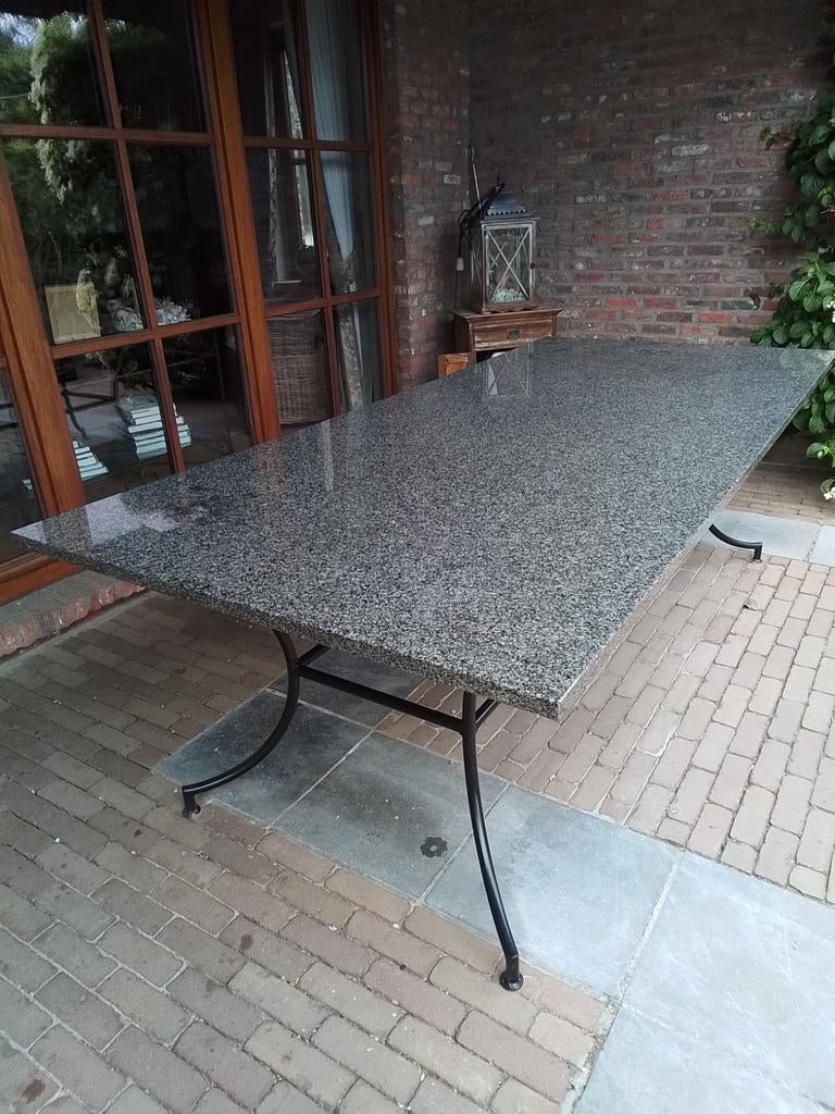 Granieten tuintafel, Tuin en Terras, Ophalen