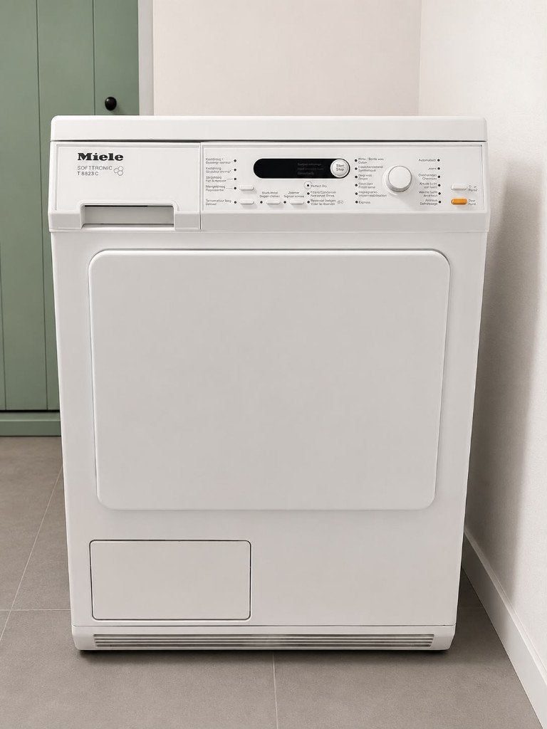 Miele T8823C, Elektronische apparatuur, Ophalen, 6 tot 8 kg, Gebruikt, Anti-kreukfase