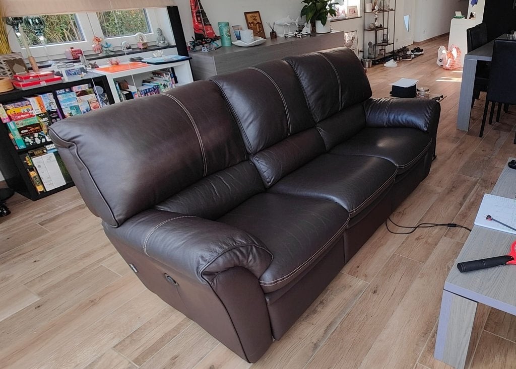 Fauteuils Châteaux d'Ax, Maison & Meubles, Fauteuils, Utilisé, Cuir, 75 à 100 cm, 75 à 100 cm, Enlèvement
