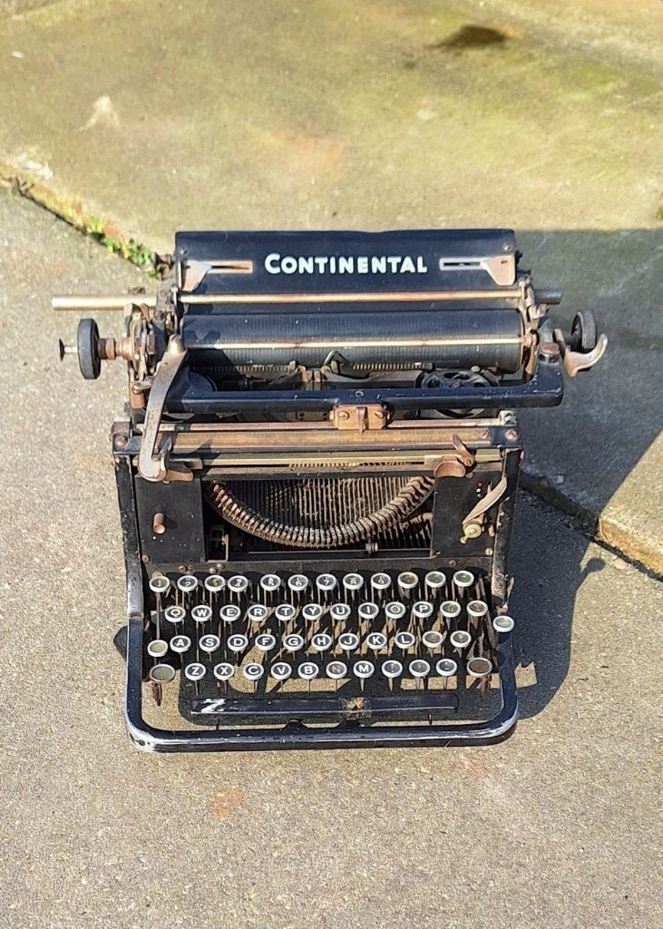 Typemachine van Continental, voor de reclame verzamelaar., Ophalen of Verzenden