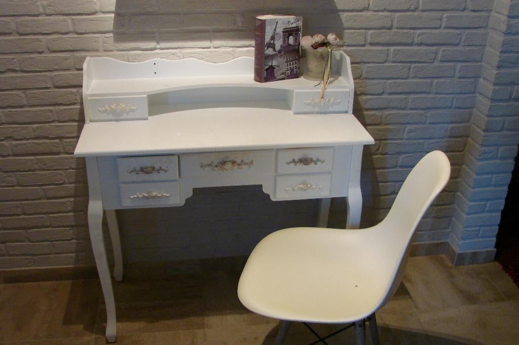 kaptafel met opzet-spiegel, Ophalen, Zo goed als nieuw, Hout, Landelijk