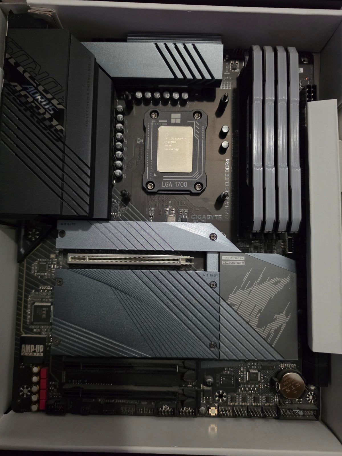 i7-12700K+4x8 GB 3200 MHz CL16+Z690 Aorus Elite DDR4, Ophalen of Verzenden, Gebruikt, 32 GB