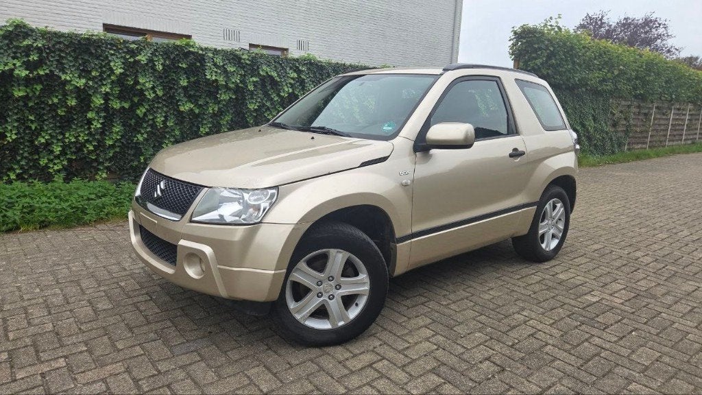 Suzuki Grand Vitara 1.9D van 2008, Auto's, Zwart, Grand Vitara, Beige, Te koop