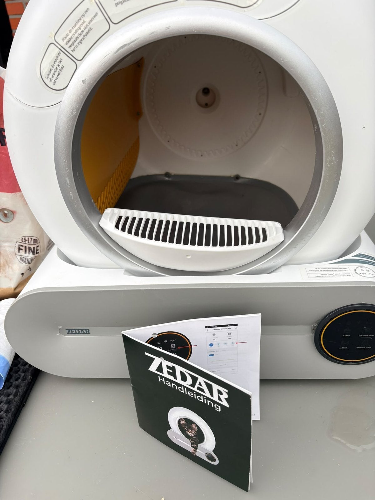 Automatische kattenvak Zedar, Dieren en Toebehoren, Ophalen, Zelfreinigend, Zo goed als nieuw, Gesloten