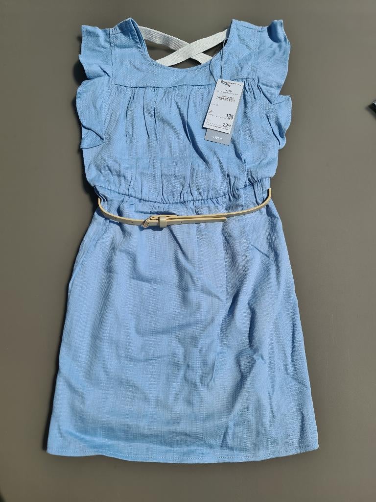 blauw kleedje, jurk, JBC 128 NIEUW, Ophalen, Zo goed als nieuw