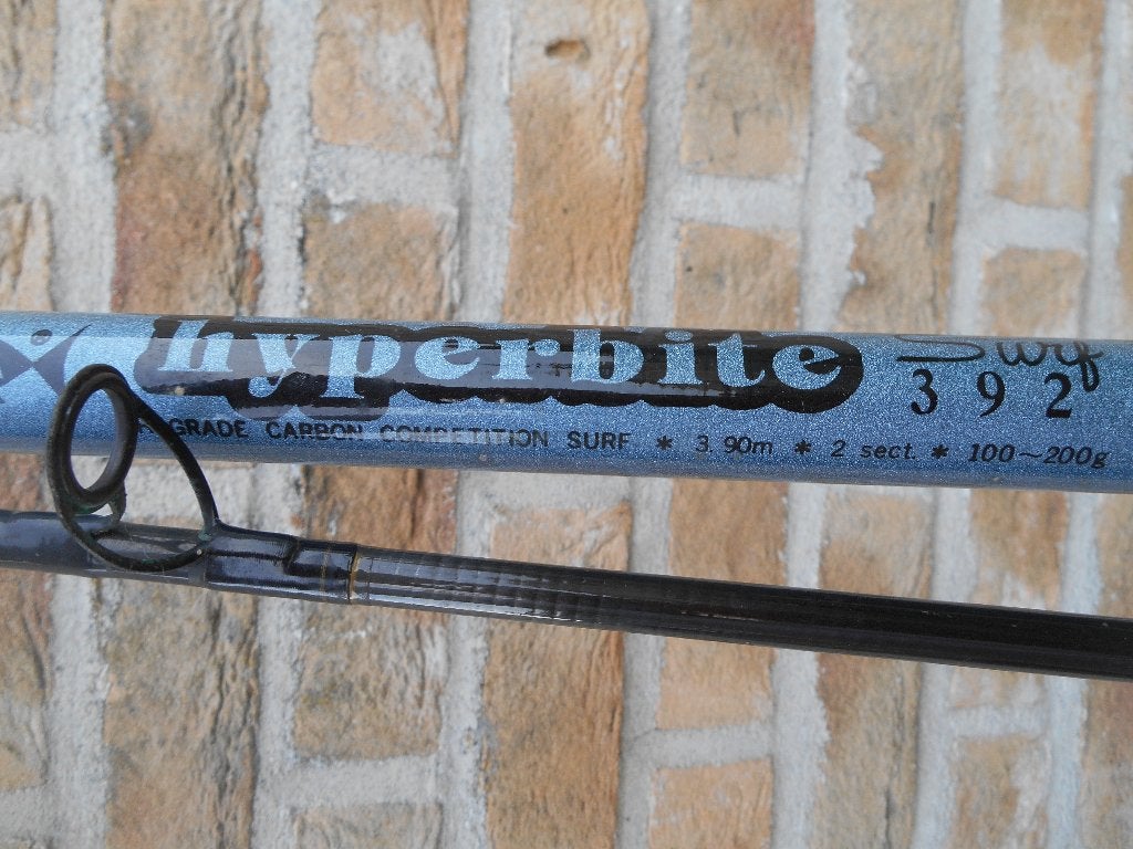 Zee stok Hyperbite 3.90 meter, Ophalen, Zo goed als nieuw, Werphengel