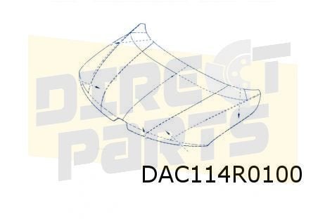 Dacia Spring (6/21-) (BBG) motorkap Origineel! 651002162R, -, -, -, Capot moteur