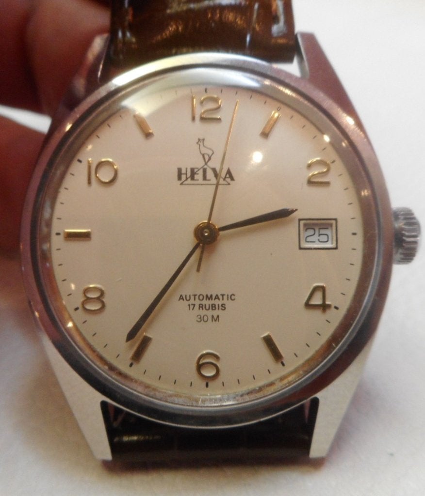 40) Helva 30m automatique vintage, Handtassen en Accessoires, Edelstenen, Gebruikt, Verzenden
