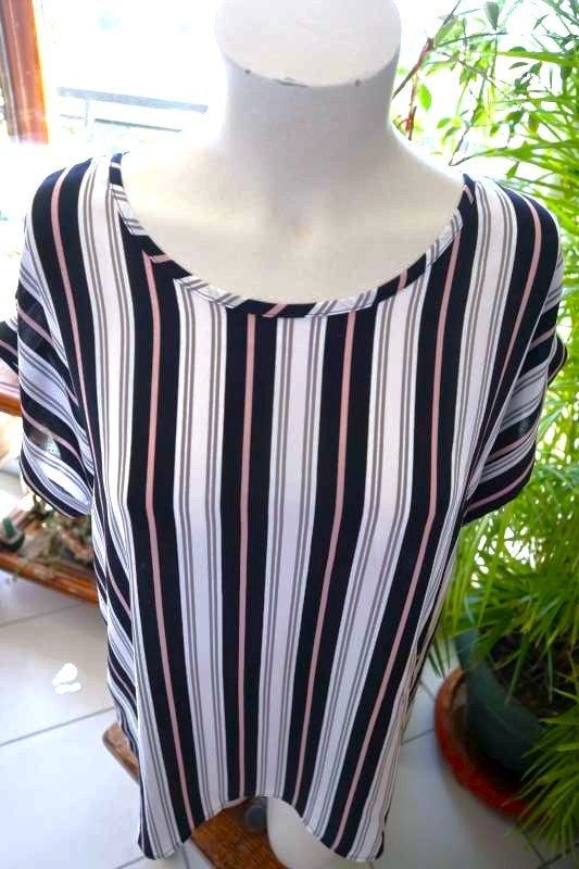 stijlvol gelijnd T-shirt top, Overige kleuren, Your sixth sense C&A, Maat 42/44 (L), Ophalen of Verzenden