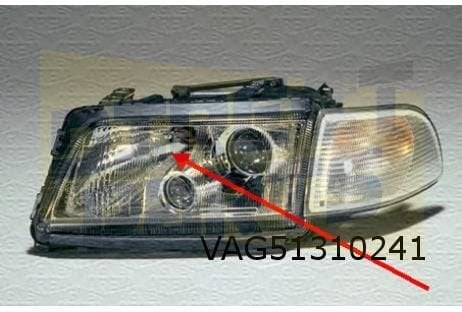 Audi A8 (-2/99) koplampglas Links OES! 4D0941115, Neuf, -, -, Audi