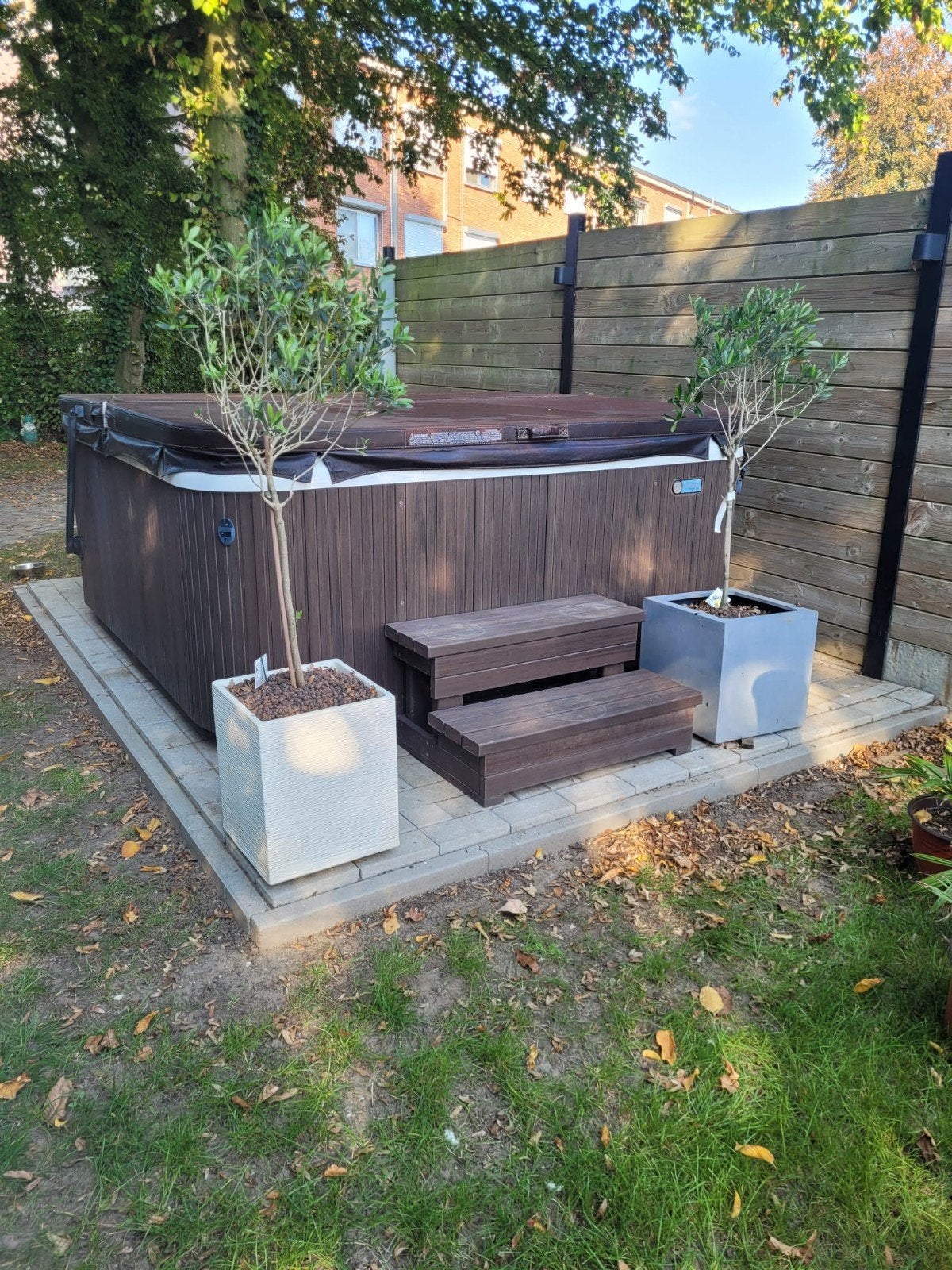 jacuzzi te koop, Tuin en Terras, Ophalen, 200 tot 300 cm, Vierkant, Zo goed als nieuw