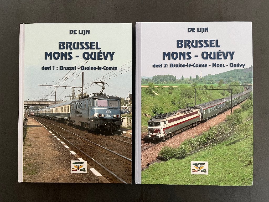 Brussel - Mons - Quévy in 2 delen (NMBS - SNCB), Ophalen of Verzenden, Nieuw, Trein
