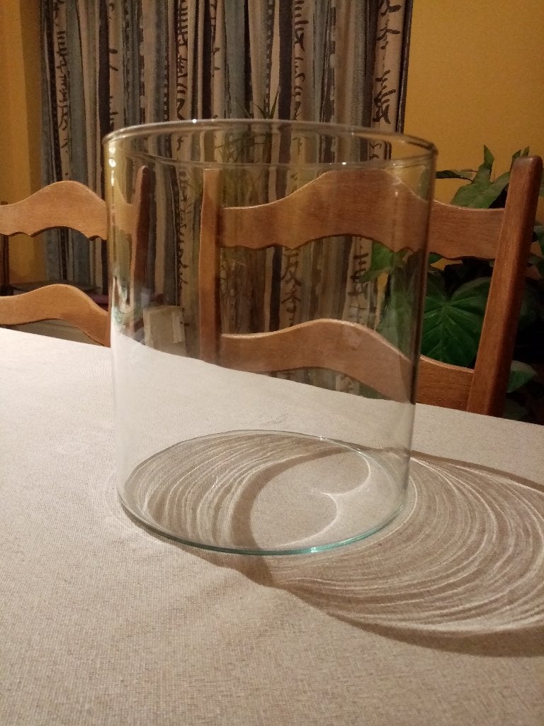 Grand vase en verre., Enlèvement, Neuf, Verre, 20 cm