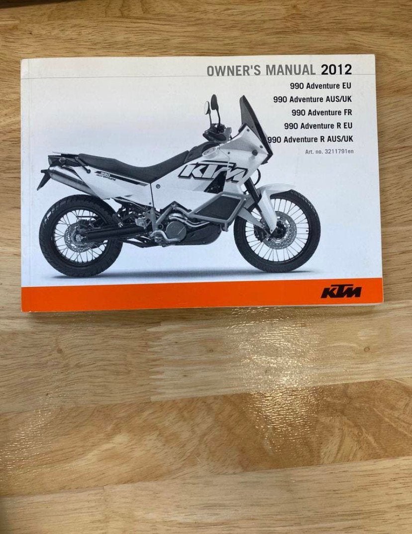 Manuel d'utilisation de la KTM Adventure, Motos, Enlèvement ou Envoi, Autres marques