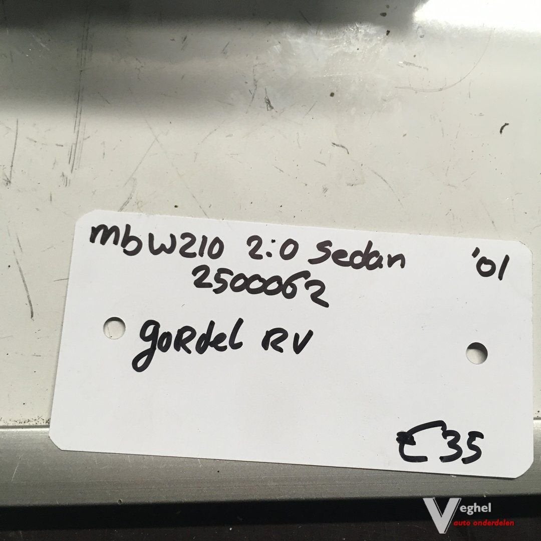 Mercedes W210 2001  sedan   2500062    Gordel Rechtsvoor, Auto-onderdelen, Gebruikt, -, -, Ophalen of Verzenden