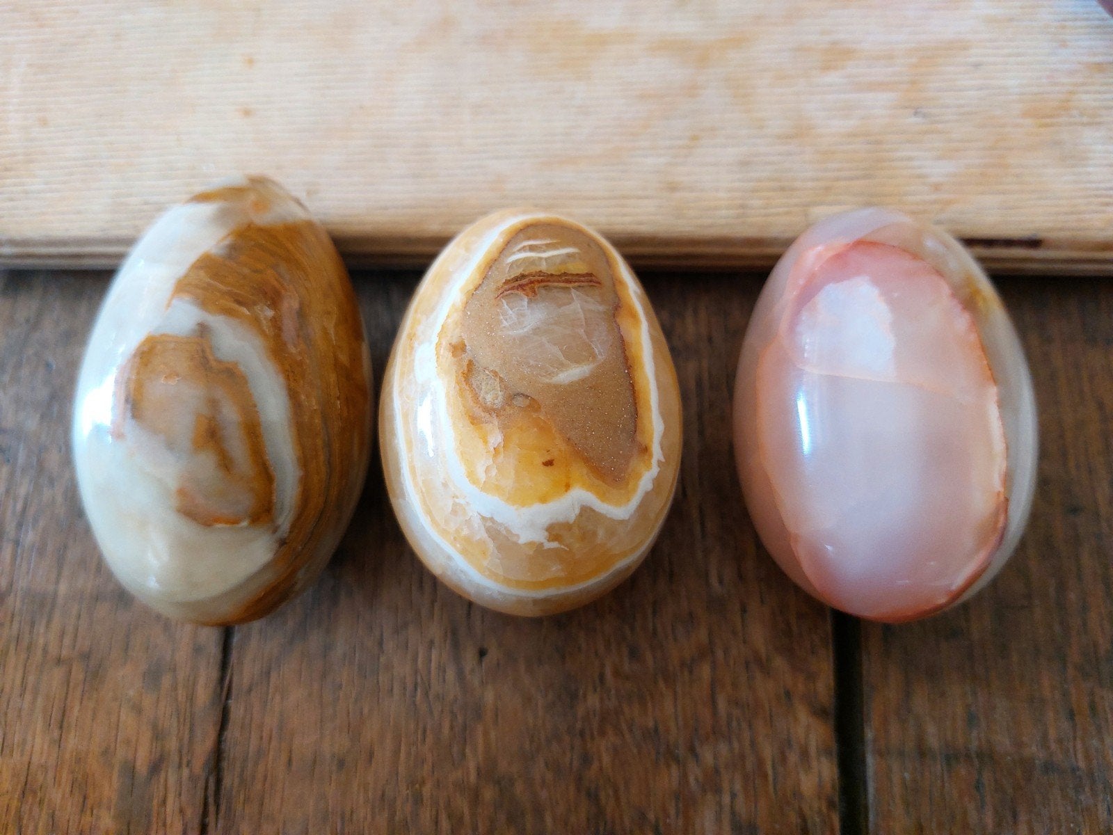 3 agaat eieren, Ophalen of Verzenden
