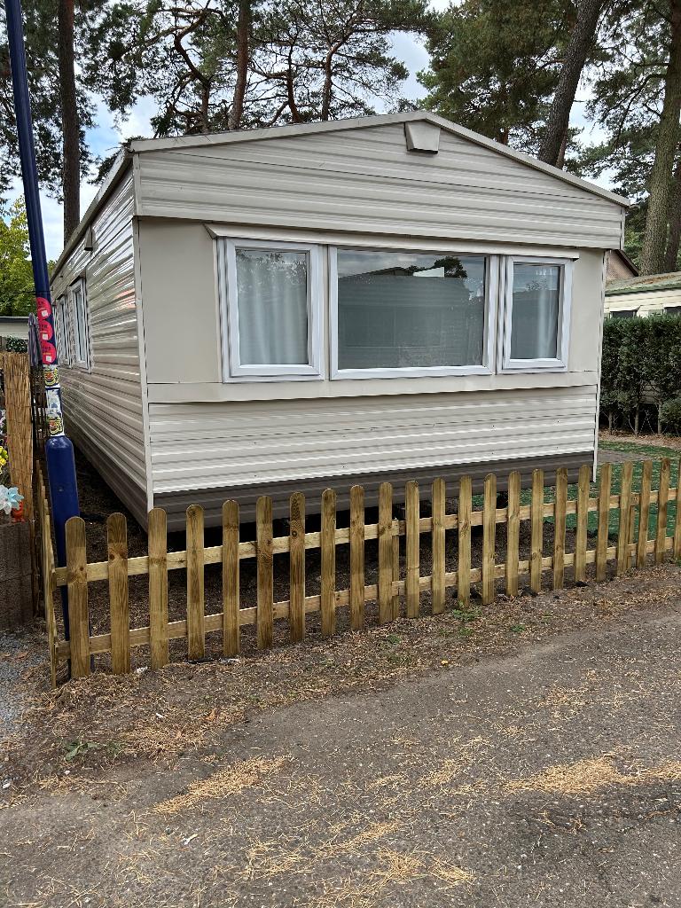 Te koop stacaravan, Caravans en Kamperen, Stacaravans, meer dan 6, Ophalen