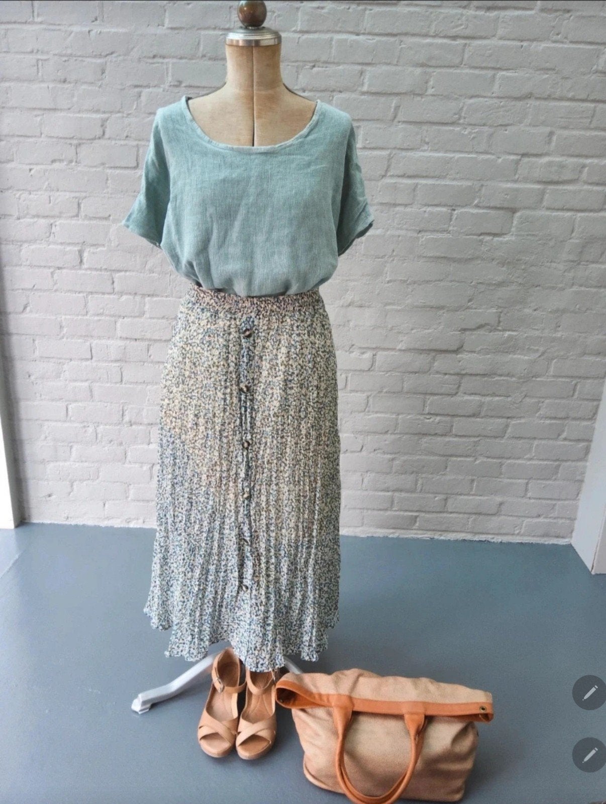 Blouse en lin Paprika 50, Taille 46/48 (XL) ou plus grande, Enlèvement ou Envoi, Comme neuf, Vert