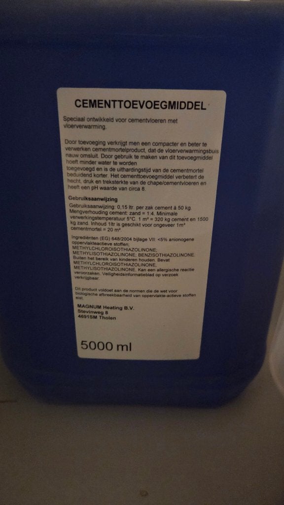 10L Magnum cementtoevoegmiddel, Ophalen, Nieuw, Overige materialen, Overige typen
