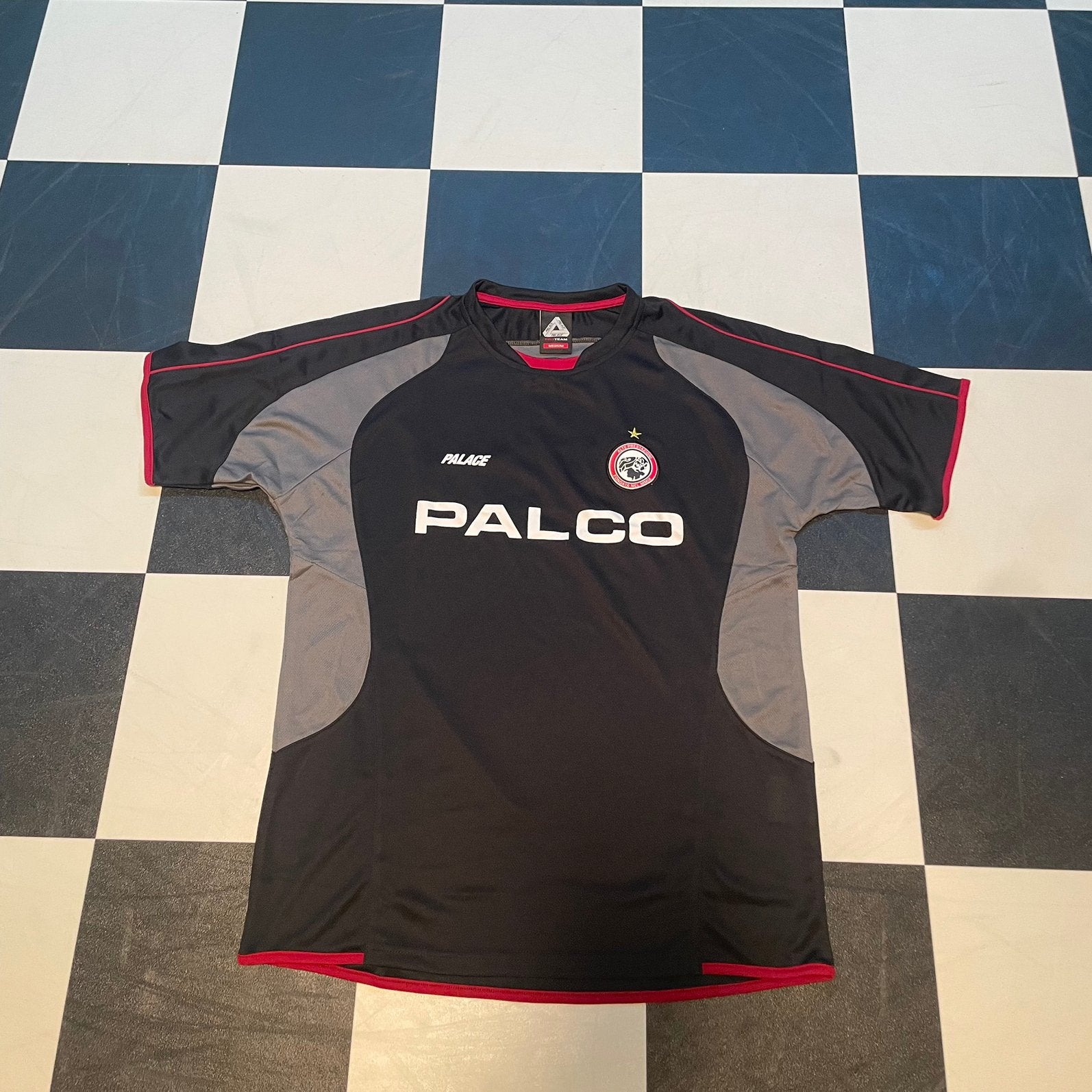 Palace t-shirt jersey Palco, Zwart, Zo goed als nieuw, Algemeen, Verzenden