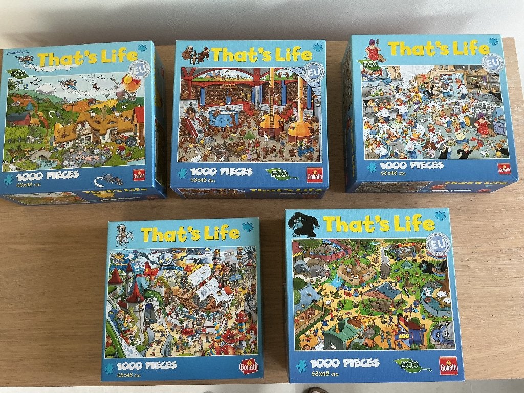 Puzzels That’s Life 1000 stukken, Enlèvement ou Envoi, 500 à 1500 pièces, Comme neuf, Puzzle