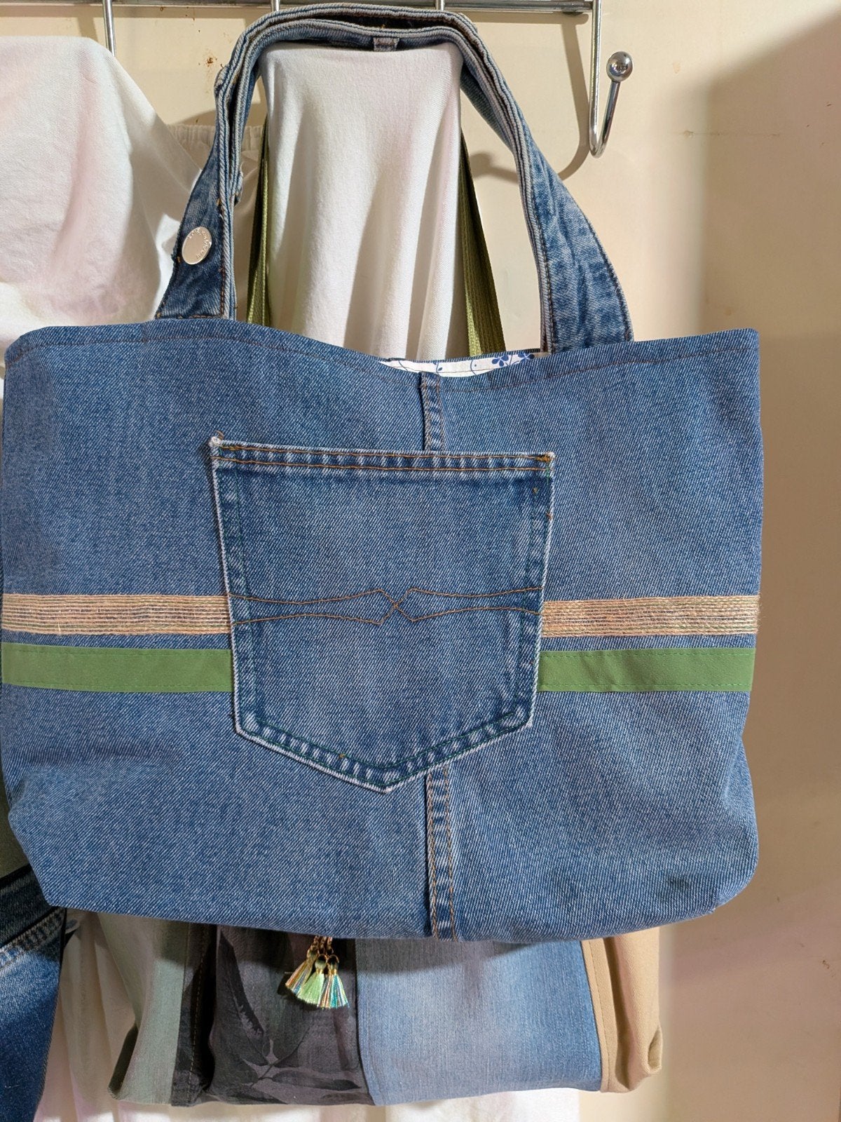 handgemaakte totebag, Handtassen en Accessoires, Ophalen of Verzenden