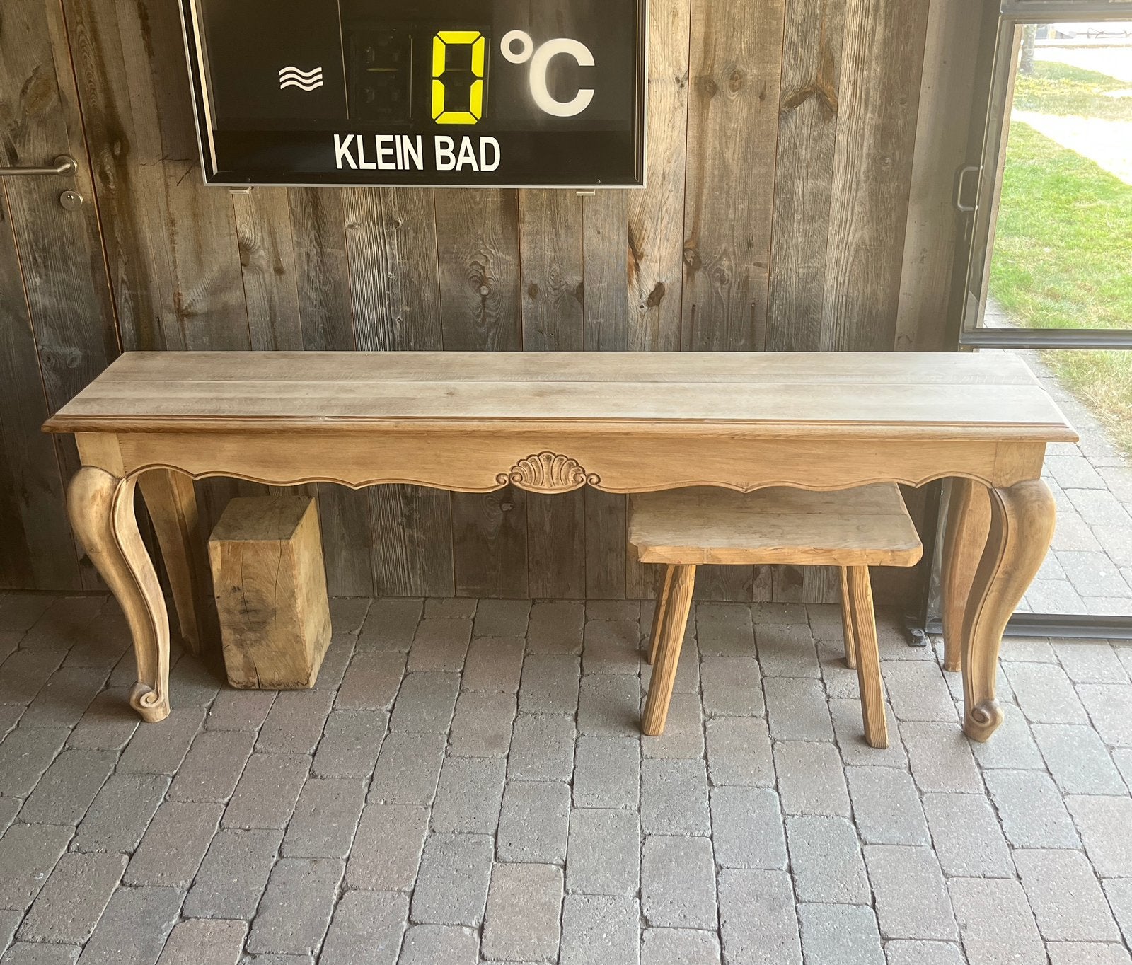 Muurtafel, Ophalen, Eikenhout, Zo goed als nieuw, 150 tot 200 cm