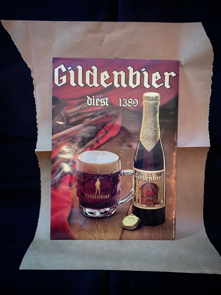 reclamebord Gildenbier Diest, Verzamelen, Ophalen, Gebruikt, Reclamebord, Plaat of Schild, Overige merken