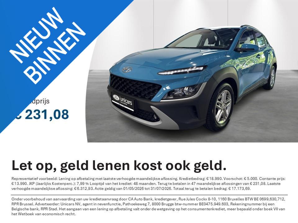 Hyundai Kona 1.0 T-GDI Twist 7-DCT, Auto's, Hyundai, Stof, Gebruikt, Overige kleuren, https://public.car-pass.be/vhr/04ba39b2-0d04-483c-b20b-1c196f8d61e7