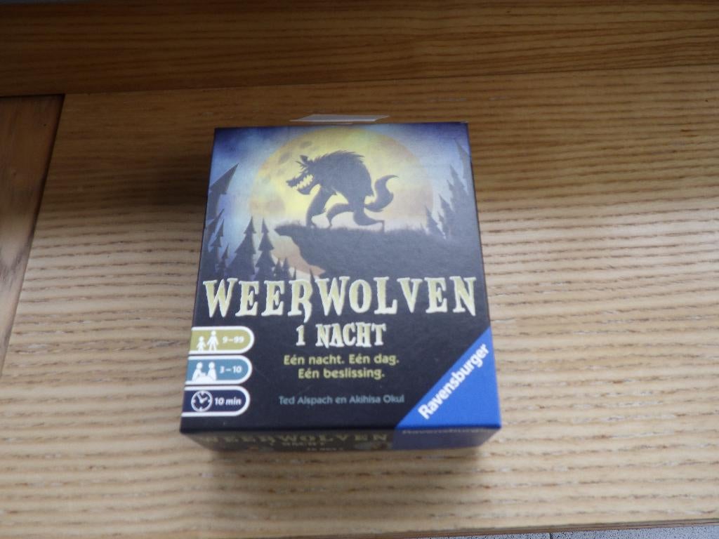 Weerwolven 1 nacht kaartspel, Ophalen, Zo goed als nieuw, Ravensburger