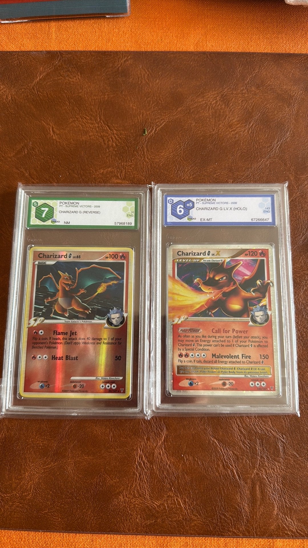 Pokémon Charizard G + Charizard G LV.X – Supreme Victors2009, Enlèvement, Comme neuf