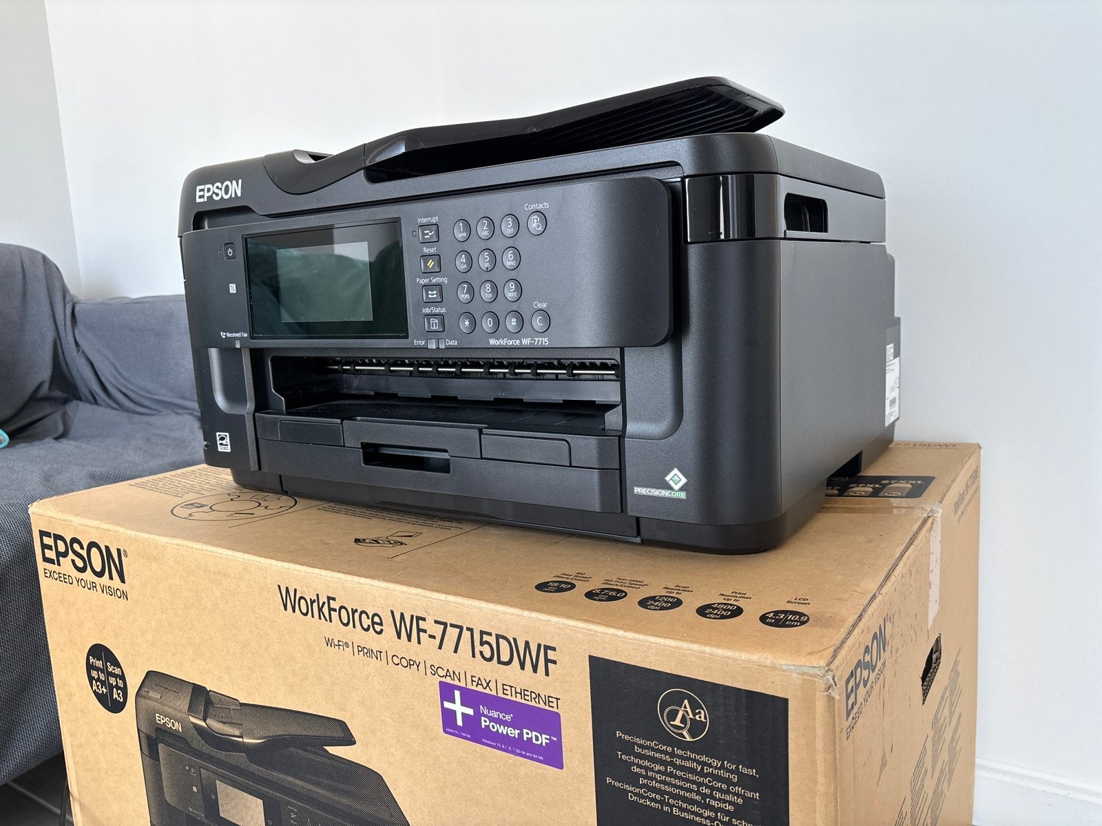 A3 all-in-one printer en scanner Epson WorkForce WF-7715DWF, Computers en Software, Printers, Ophalen, Inkjetprinter, All-in-one