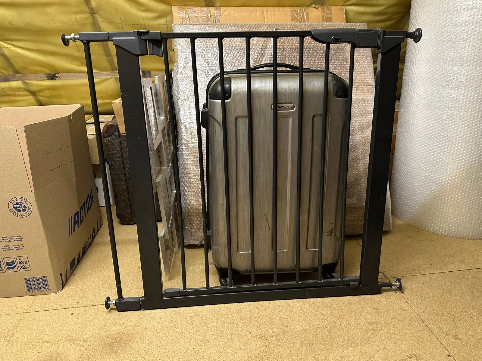 Traphekje BabyDan (Deens) met handleiding en extra stukken, Kinderen en Baby's, Gebruikt, Ophalen of Verzenden, Klemhekje, Metaal of IJzer
