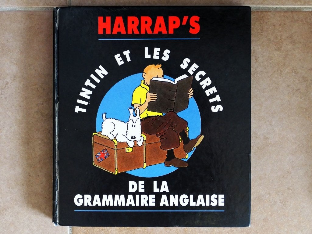 Harrap's Tintin et les secrets de la grammaire anglaise, Enlèvement ou Envoi, Tintin, Utilisé, Livre ou Jeu