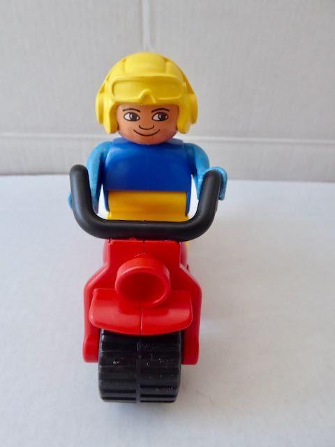 Set Vintage Duplo 2612 moto et conducteur, Ensemble complet, Utilisé, Duplo, Complet