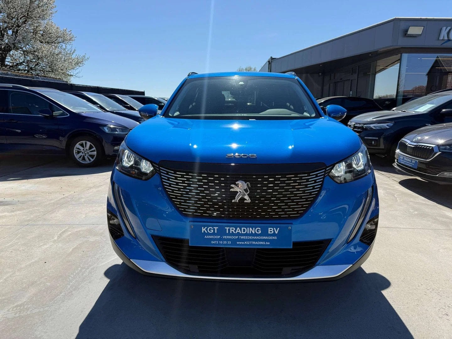 Peugeot 2008 1.2i ALLURE NAVIGATIE FULL LED ZWART LEDER CARP, Auto's, Peugeot, 1263 kg, Gebruikt, 1199 cc, Blauw